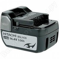   Li-ion (14.4 ; 3.0 *)   Hitachi BSL1430