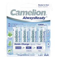  1.2  Camelion AA-1000mAh Ni-Mh Always Ready BL-4, 10649 4 .