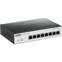  D-link DGS-1100-08P/A1A , 8 10/100/1000Base-T PoE ports, Smart Gigabit Ethernet switch