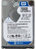   WESTERN DIGITAL 2.5" 750Gb SATA III, 8 Mb, 5400 rpm WD Blue Mobile WD7500BPVX