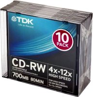  CD-R TDK 700Mb 48 /52  Slim Case (10 .) (75000001596)