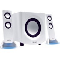  Perfeo PF-1000-W 2.1 White (2x3W + 6W sub., Blue light)