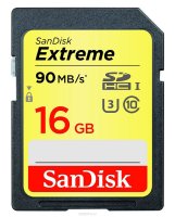   Micro SecureDigital Micro SecureDigital 16Gb SanDisk Extreme microSDHC class 10 UHS-1 (