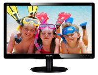  Philips 19.5" 200V4LSB (00/01) Glossy-Black TN LED 5ms 16:10 DVI 10M:1 250cd