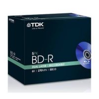  BD-R TDK 50Gb 6x, 5 ., Full Jewel  ase (T78059)