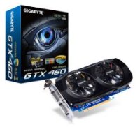  Gigabyte PCI-E GV-N460OC-1GI GeForce with CUDA GTX460 1Gb DDR5 (256bit) Dual DVI HDMI Ret