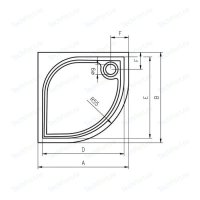 Riho  db14, 90x90x3, ,  (DB1400500000000)