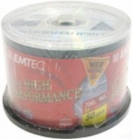  CD-R 80min 700Mb EMTEC 52x 50  Cake box (Basf)