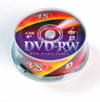  DVD-RW Data Standard 4,7  4x 13430-DSDWM05M Cake box 25 