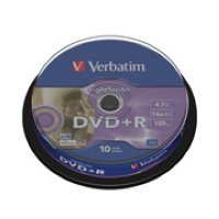  DVD+R Verbatim 43576 4.7 , 16 , 10 ., Cake Box, LightScribe