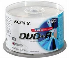 Sony 50DPR120BSP  DVD+R 4.7 , 16x, 50 ., Cake Box