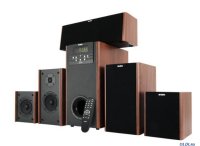  SVEN IHOO T100U. :  (5x20W + Subwoofer 50W, , , FM-. USB/SD)