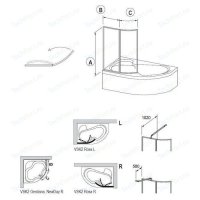 Ravak Vsk2 rosa 140 l     (76L7010041)