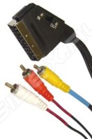  Scart (m) (in/out) - 3xRCA (m) 1.8  (Sparks SN1052) ()