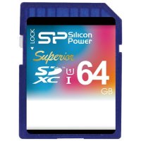  Silicon Power SDXC Class 10 64GB UHS-I Elite