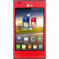   LG Optimus L5 Dual E615 red white