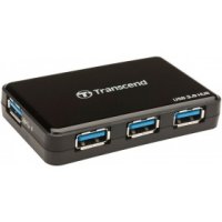 USB  Transcend TS-HUB3K 4x USB3.0, Black, , . 