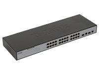  D-Link (DES-1026G/E1A) 24- 10/100/1000BASE-T 24-port UTP 10/100Base-T + 2 Combo of 1