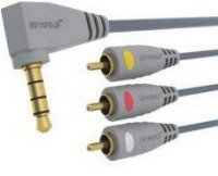  3.5M/3xRCA 1.8  Belsis SN1039 Sparks Nickel, +-, 3.5mm jack - 2xRCA