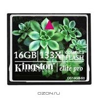 16Gb   CompactFlash (CF) Kingston Elite Pro II Compact Flash Retail