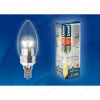 Uniel LED-C37P-5W/NW/E14/FR ALC02SL   5  410  4500  D37x108 