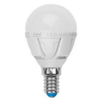 Uniel LED-G45-6W/NW/E14/FR/DIM ALP01WH   6  600  4500  D45x74 Mini Globe