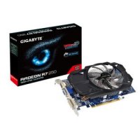 GigaByte GV-R725OC-1GI  PCI-E AMD Radeon R7 250 1GB GDDR5 128bit 28nm 1100/4600MHz DVI(HDC