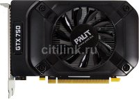  Palit PCI-E nVidia GTX750 STORMX OC GeForce GTX 750 1024Mb 128bit DDR5 1085/5100 DVI/mHDM