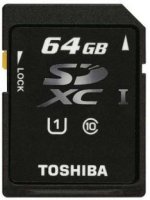   Toshiba (SD-C064UHS1(BL5A)) microSDXC 64Gb UHS-I + microSD--)SD Adapter