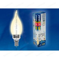 Uniel LED-CW37P-5W/WW/E14/FR ALC02SL   5  410  3000  D37x126 