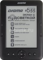   Digma R655 6" E-Ink Pearl frontlight 600Mhz 128Mb/4Gb/microSDHC 