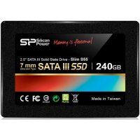 SSD   Silicon Power Slim S55 240GB 2.5" SATAIII TLC (SP240GBSS3S55S25)