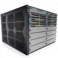  HP (J9643A) E5412 zl with Premium Software, 12 open module slots, HP PCM+, 758.4 Gbps