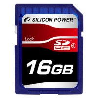   16 Gb Silicon Power SDHC (SP016GBSDH006V30) Class 6, Full HD Video Card, Retail