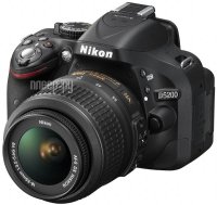 Nikon D5200 Kit AF-S 18-55 VR Black   CMOS 24.1MPix, 6000 x 4000, LCD 3", SD/SDHC/