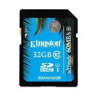   32Gb SDHC Kingston (SDA3/32GB), Class 10, UHS-I, U3, R90 - W80 Mb/s, RTL