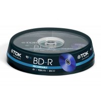 Blu-Ray TDK 25 , 6x, 10 ., Cake Box, (t78082),  -