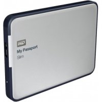    /HDD 2.5" 1Tb WD My Passport Slim Silver [WDBWPU0010BAL, USB3.0]