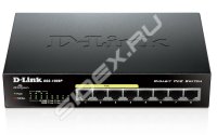    D-Link DGS-1008P  8  10 / 100 / 1000  / , Po