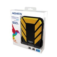    HDD Ext. A-DATA DashDrive Durable 500Gb AHD710-500GU3-CYL Yellow, Shockproof, Waterp