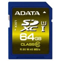 A-Data ASDX64GUI1CL10-R   64GB SDXC Class10 Premier Pro UHS-I U1 (R/W 95/45 MB/s)