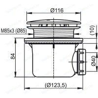 Ravak  profesional 90  (X01309)