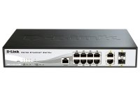  D-Link DES-1210-10/ME WEB Smart III 8 ports 10/100Mbps and 2 Combo 10/100/1000BASE-T/SFP