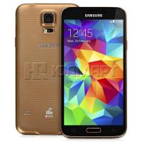  Samsung GALAXY S5 (SM-G900FD) 16Gb Gold 2SIM/5.1"/ 1920x1080/Adreno 330, 2500 / 3G/ LTE/