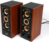 Genius SP-HF800A  A2.0 20W RMS, brown wood