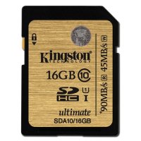   SD 16Gb Kingston Ultimate SDHC Class 10 UHS-I (60/35 MB/s)