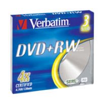 DVD+RW 4.7 Gb Verbatim 4x, Jewel Case