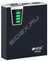   Hiper Mobile Power 12500 mAh black  12500 -, 1x USB 5  1 , 1x USB 5