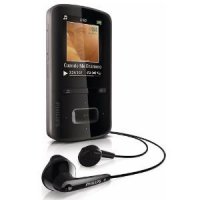 8Gb  Philips SA3VBE08K/97 GoGear ViBE Black,  MP3