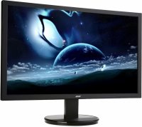  21.5" Acer K222HQLBD gl.Black LED, 1920x1080, 5ms, 200 cd/m2, 100M:1, D-Sub, DVI (HDCP)